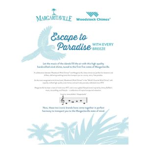Margaritaville® Sea Glass Chime – Woodstock Chimes – Bay Breeze